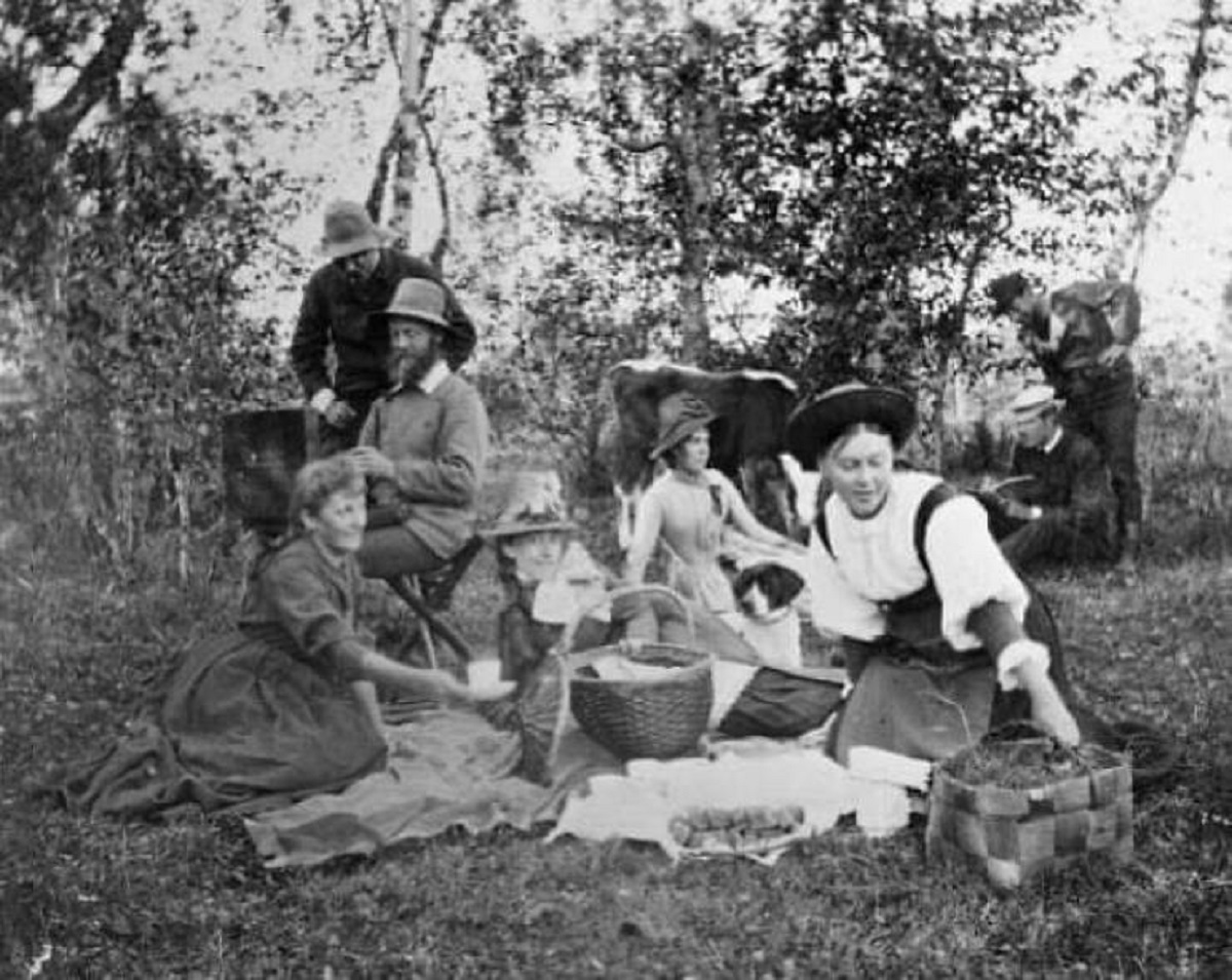 "Friends Having A Picnic 137 Years Ago!"