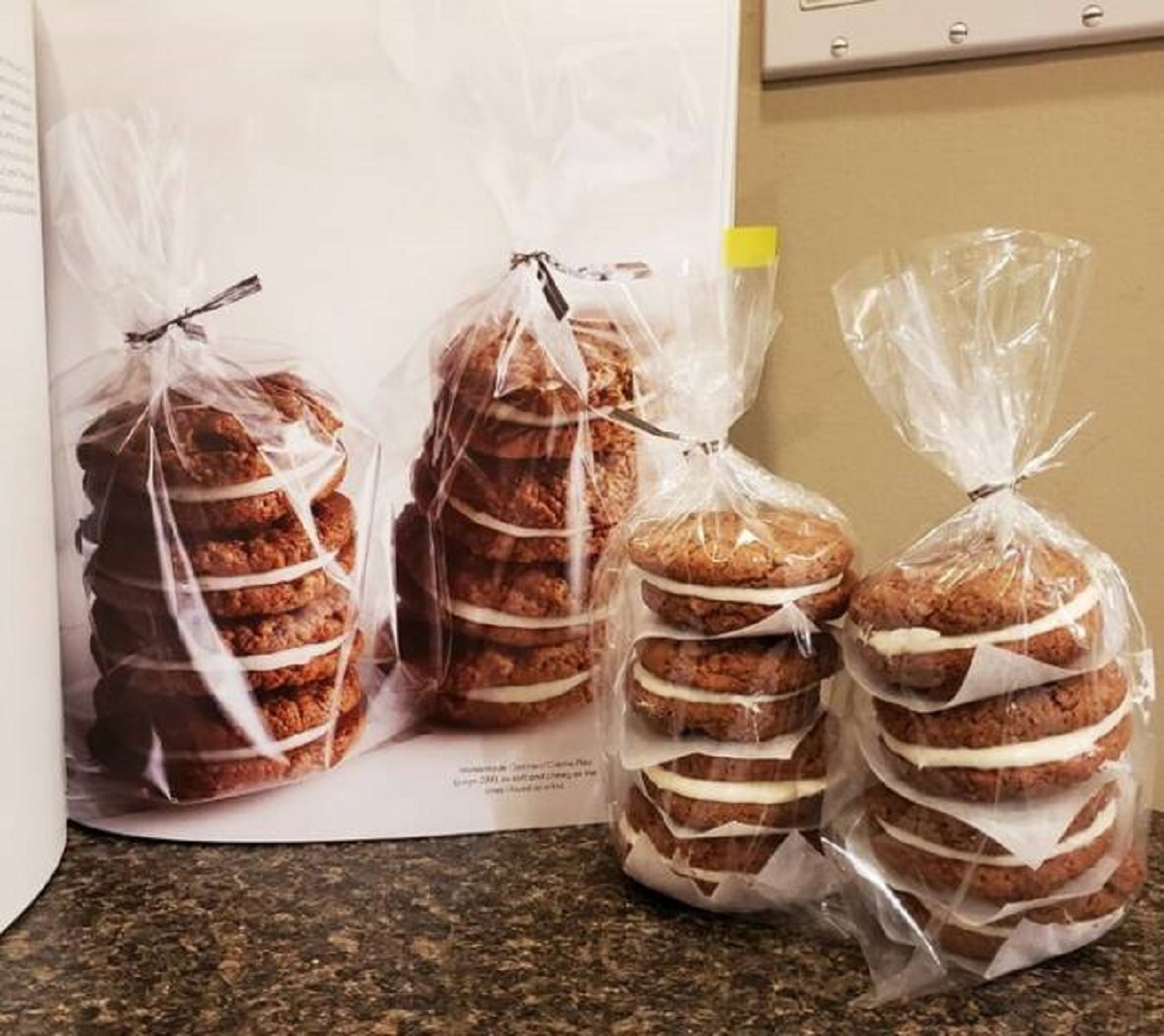 “I’m pleased with the outcome of my first batch of oatmeal cream pies.”