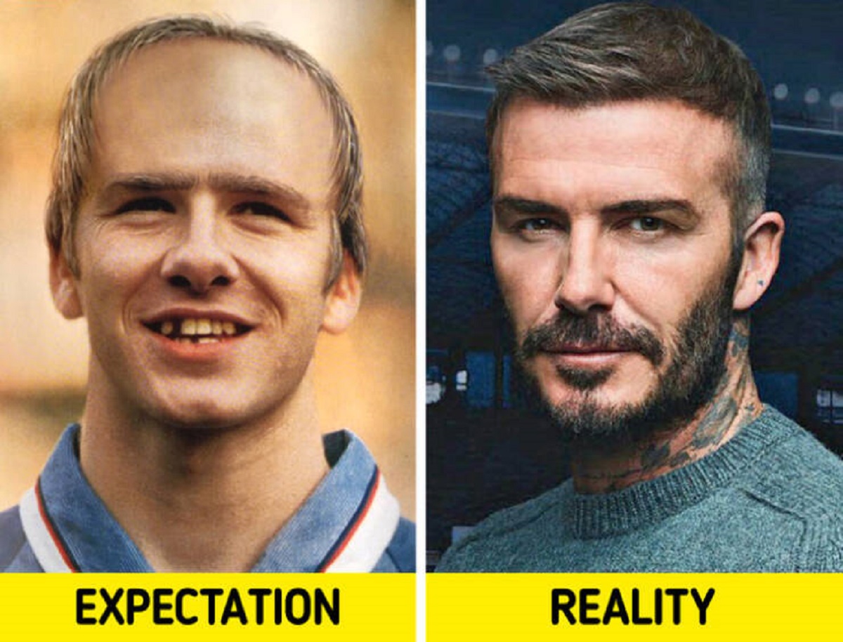 “This is how they imagined David Beckham would look in 2020.”