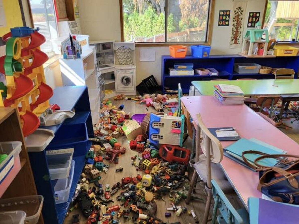 This teacher captured their classroom after a preschooler's tantrum:
