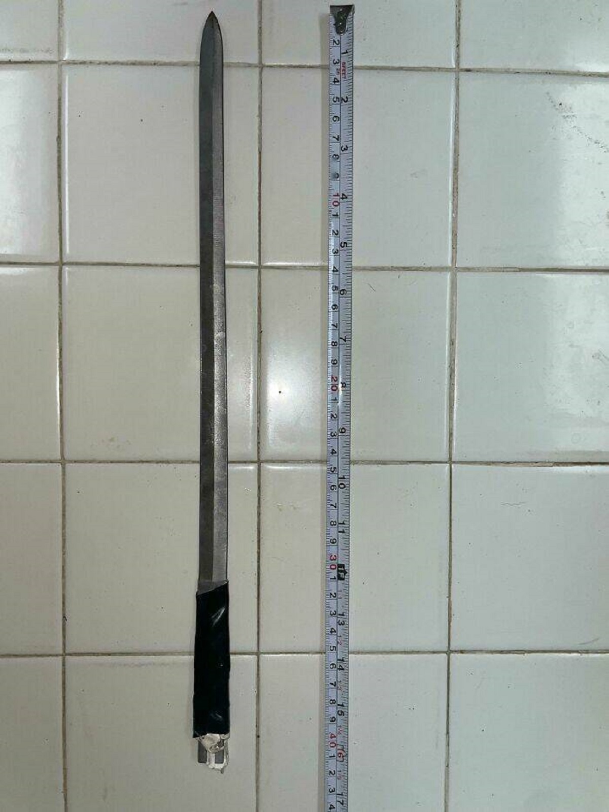 "Found A 16 Inch Blade Tucked Under A Tree In My Front Yard. Not Mine And Was Not There Before"