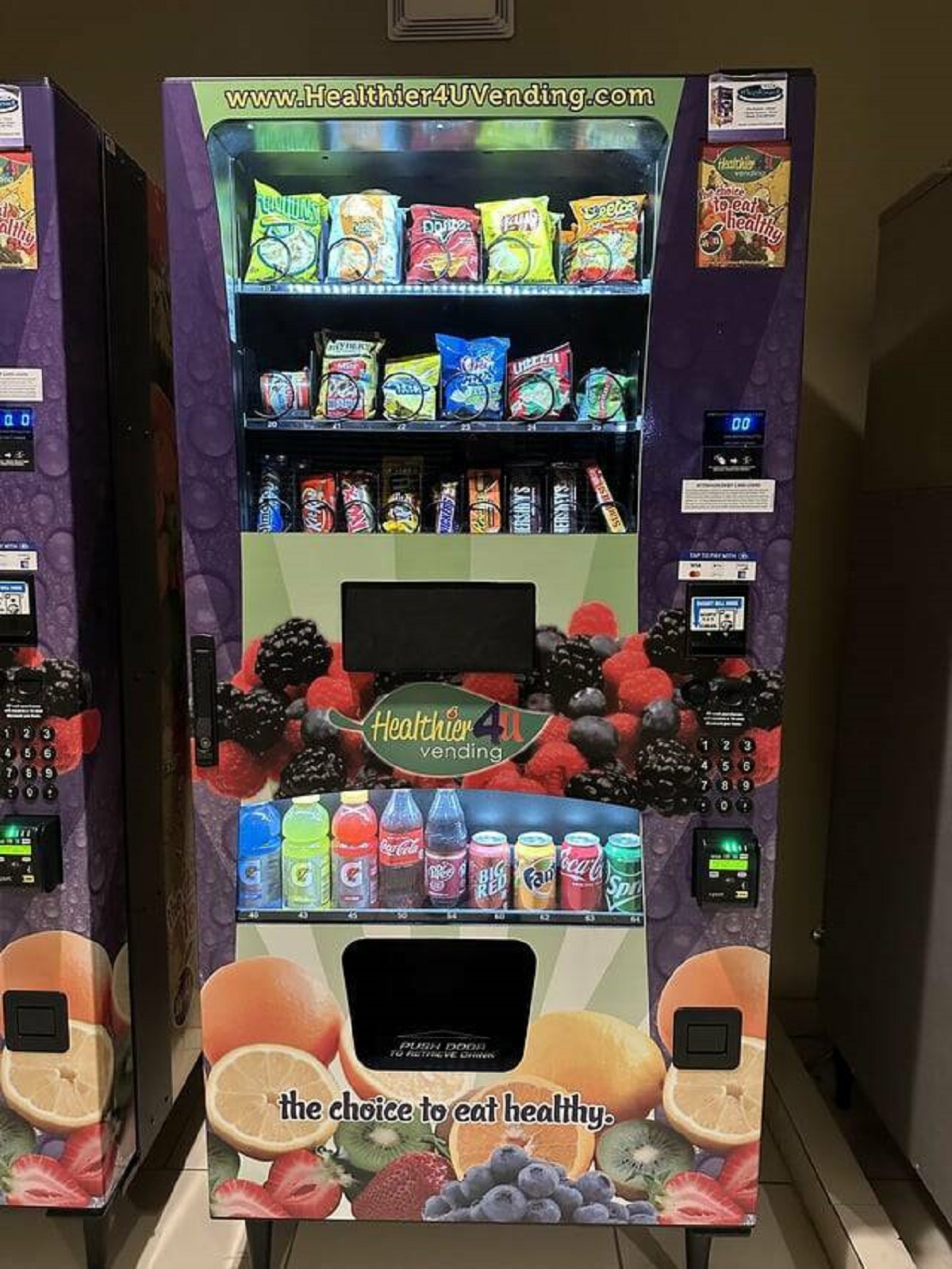 "A “healthier 4 u” vending machine in Texas"