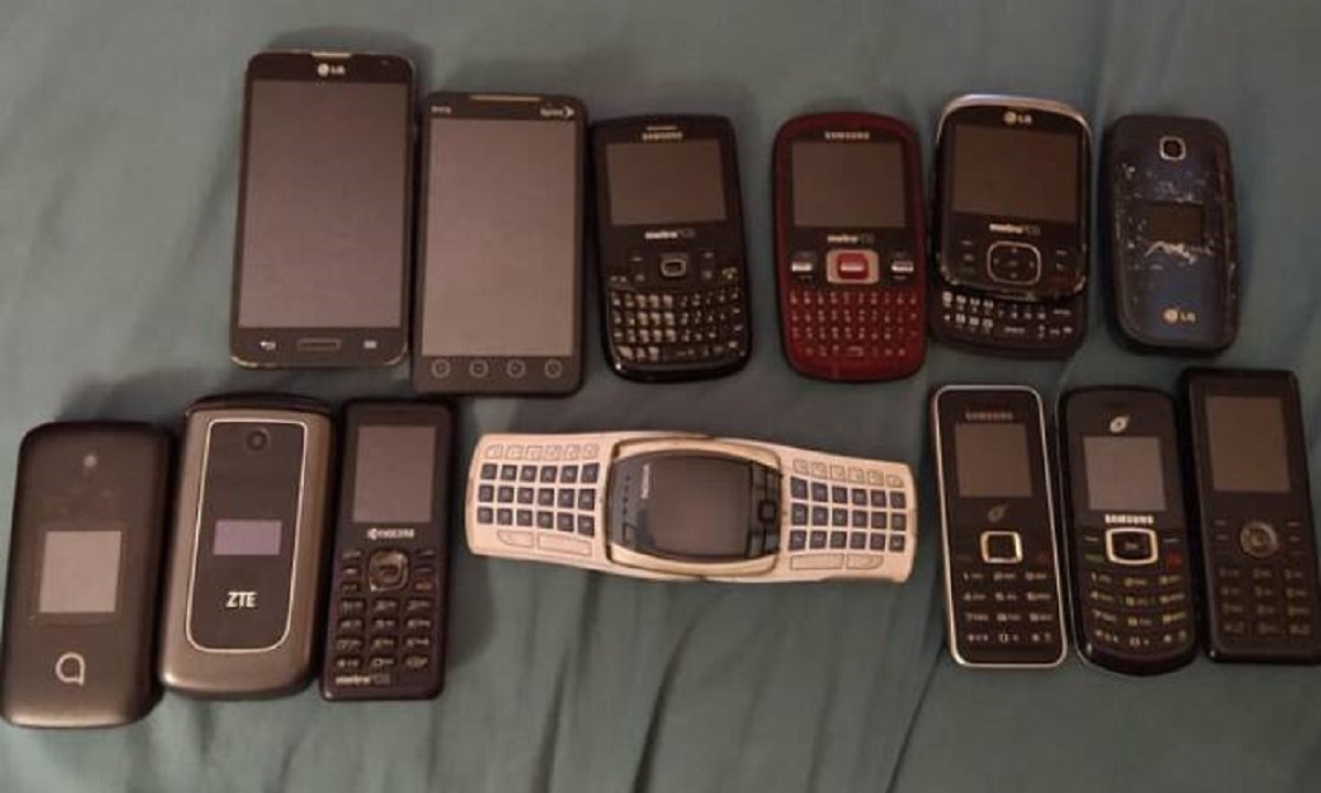 "I don't throw away my old phones. Starting to get a solid collection."