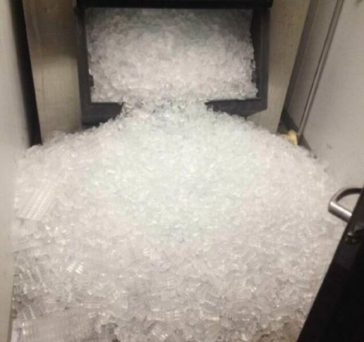 "Coming Into Work To Discover That Someone Left The Ice Machine's Door Open Overnight"