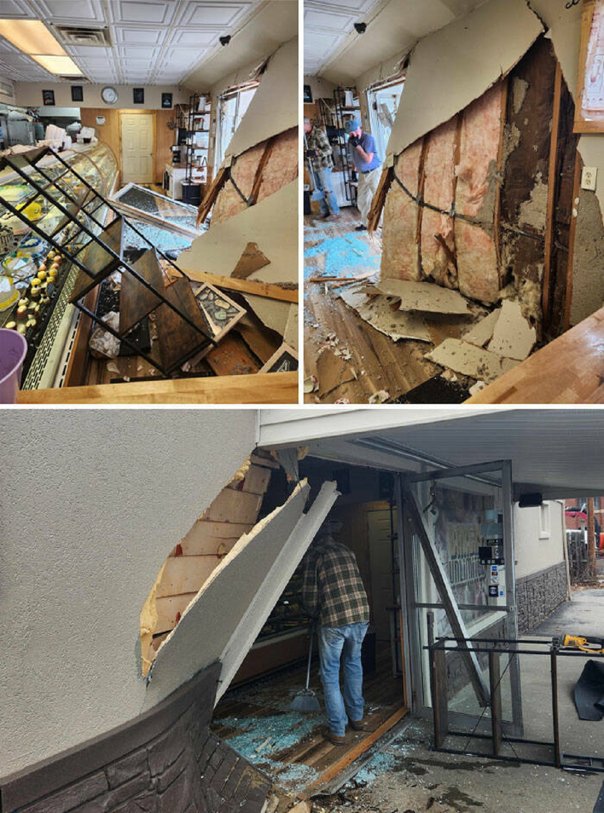 "Car Crashed Into My Bakery At Work, Old Lady Accidentally Hit Her Gas Instead Of Brakes"