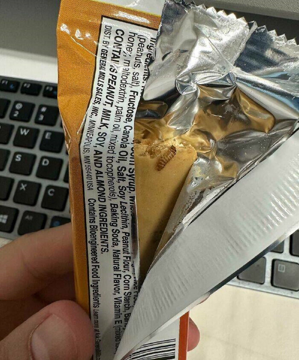 "I Have A Costco Box Full Of These At Work, Just Ate One Yesterday. This Entire Bar Was Infested With These… Things"