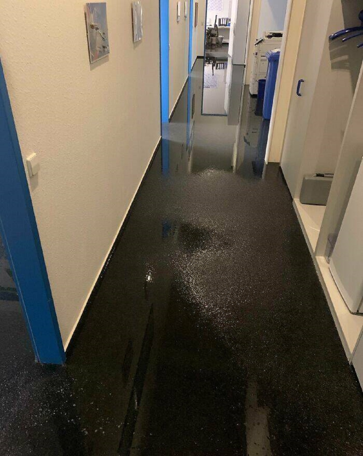 "My Boss Installed A Water Dispenser Yesterday. This Morning We Got Into The Office To This"
