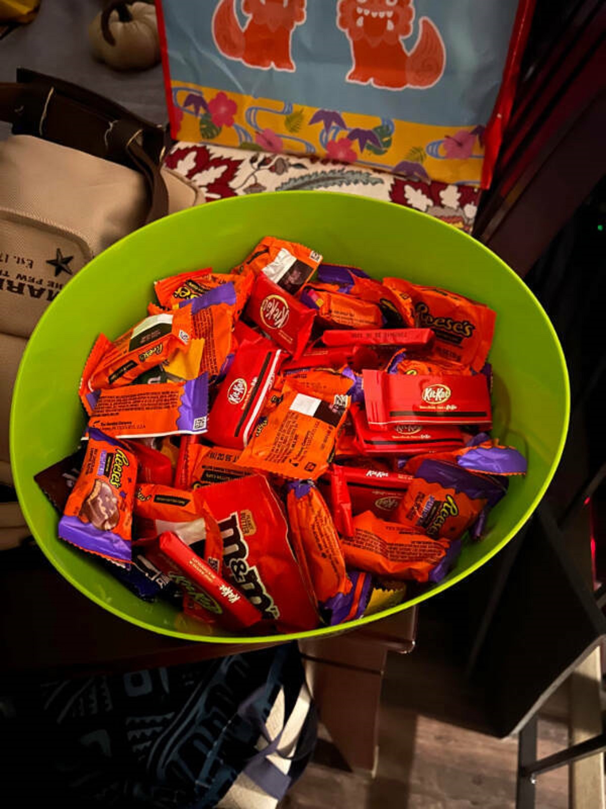 “Bought 100 dollars worth of candy. Our neighborhood we recently moved into does NOT do trick or treating. I'm also in costume and decided to walk around, 2 kids looked at me like a freak.”