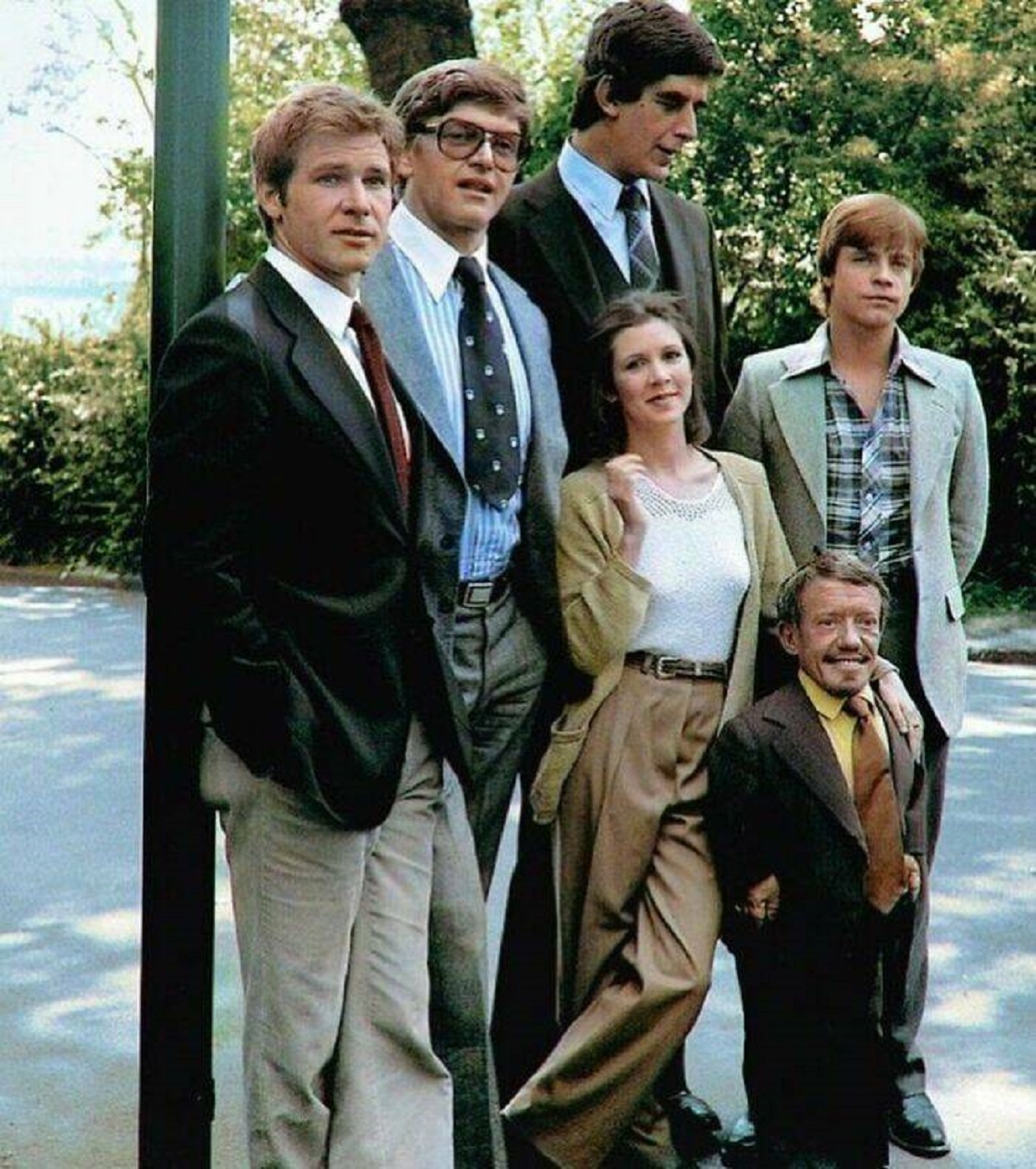 "Cast Of Star Wars Out Of Costume In 1977"