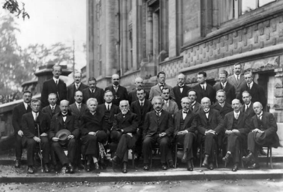 "The Solvay Conference On Quantum Mechanics, 1927"

"The 1927 Solvay Conference on Quantum Mechanics at the Institut International de Physique Solvay in Brussels, Belgium. This image features many of the greatest scientists in modern history. Some of those that you may recognize are: Albert Einstein, Marie Curie, Max Planck, Niels Bohr, and Auguste Piccard"