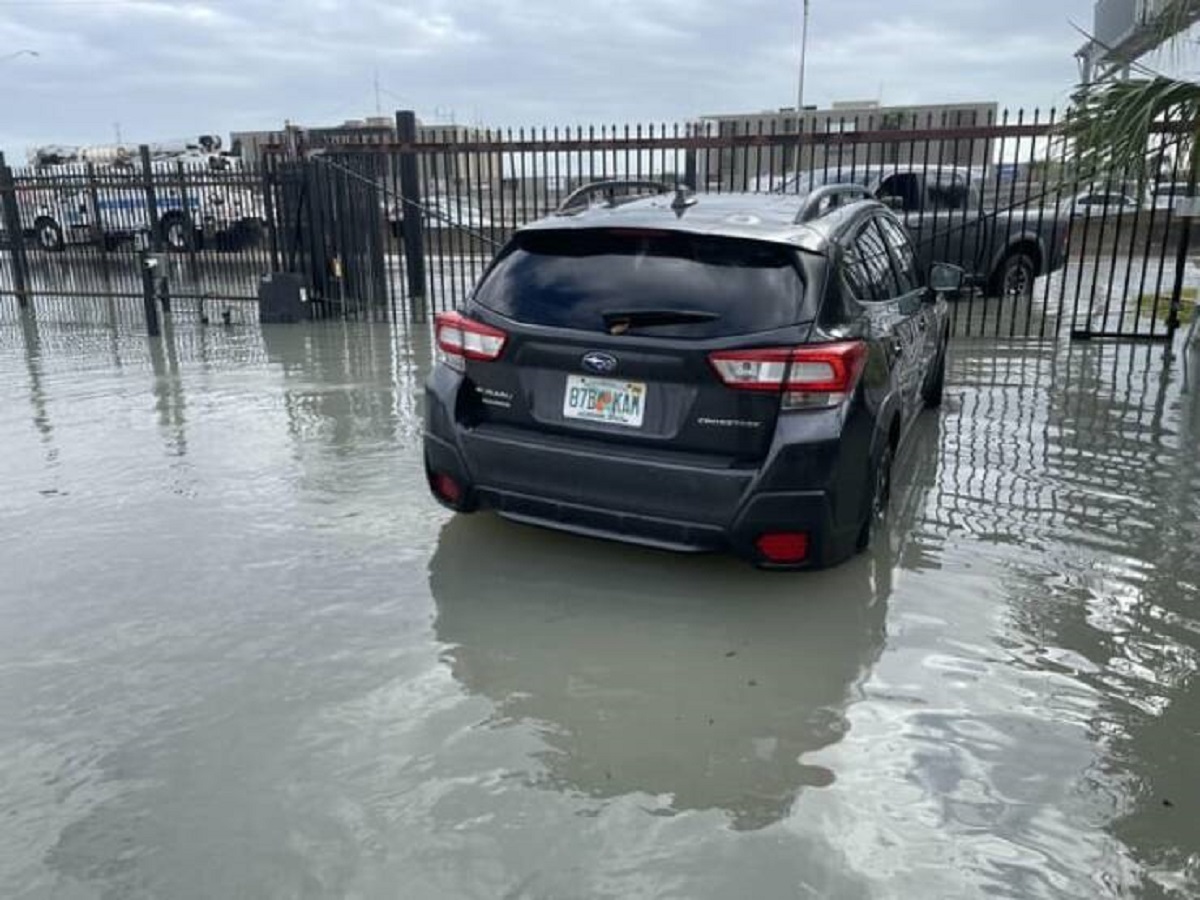 "My first time in Florida/ Miami is the day of massive flash floods."