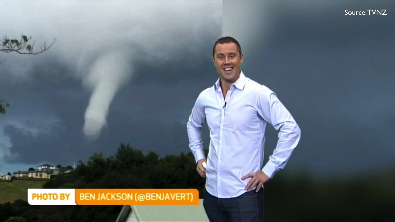 In 2016 on TV1, Sam Wallace, ex-weatherman for New Zealand's Breakfast show, burst into laughter on air when a cloud resembling male genitalia appeared on a weather map. It became his "biggest weather fail." Shortly afterward, he transitioned to radio.