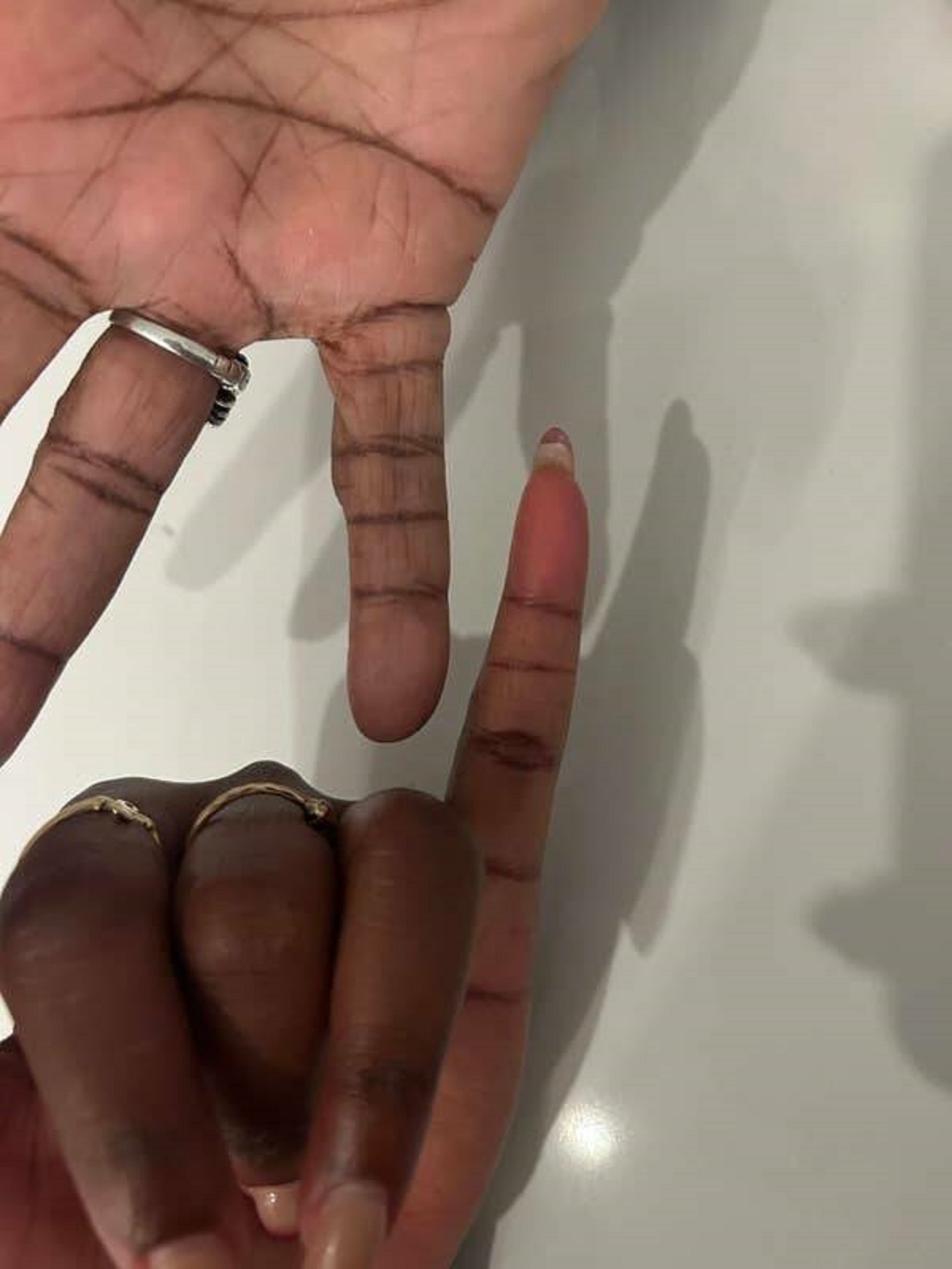 Some people have extra lines on their pinkies: