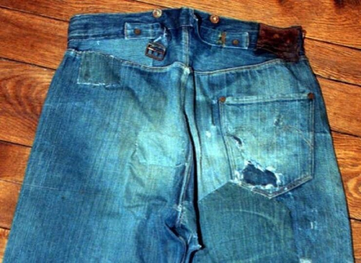This is what one of the world's oldest pairs of Levi's jeans looks like: