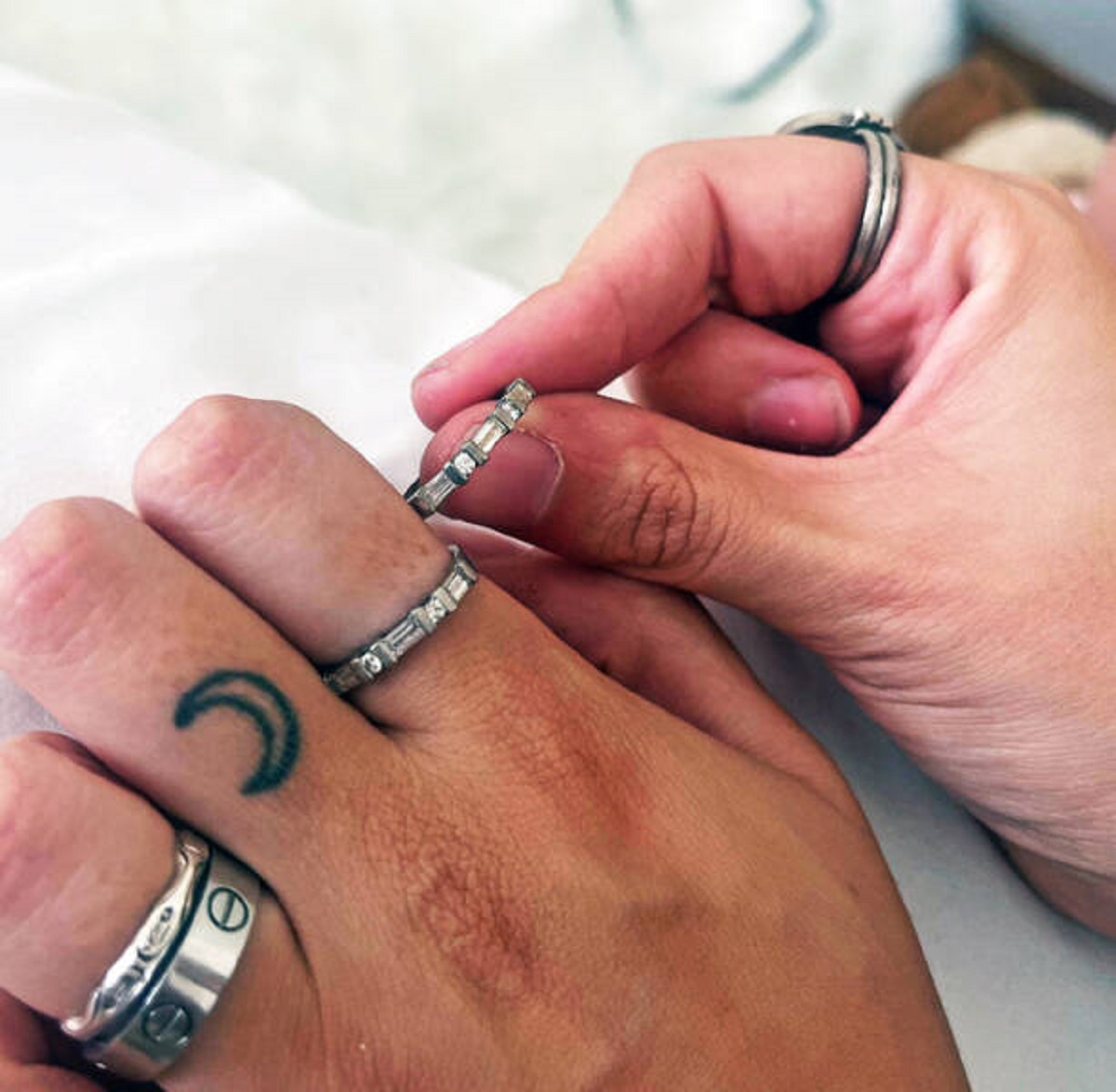 “I’ve worn this ring for years (the one on my finger), after it was given to me by my mom. Today, I found the EXACT same ring.”