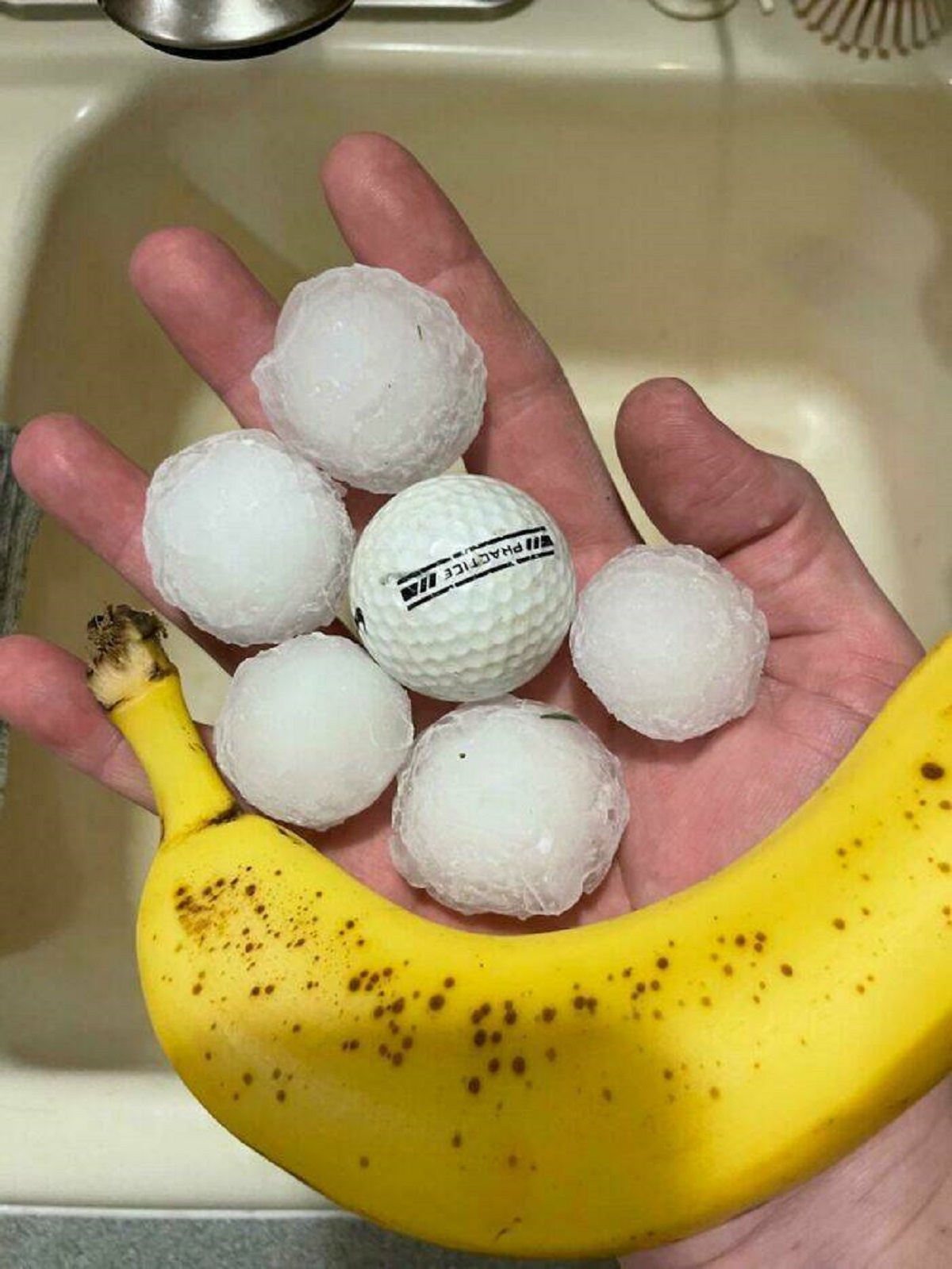 "Golf-Ball-Sized Hail Today"