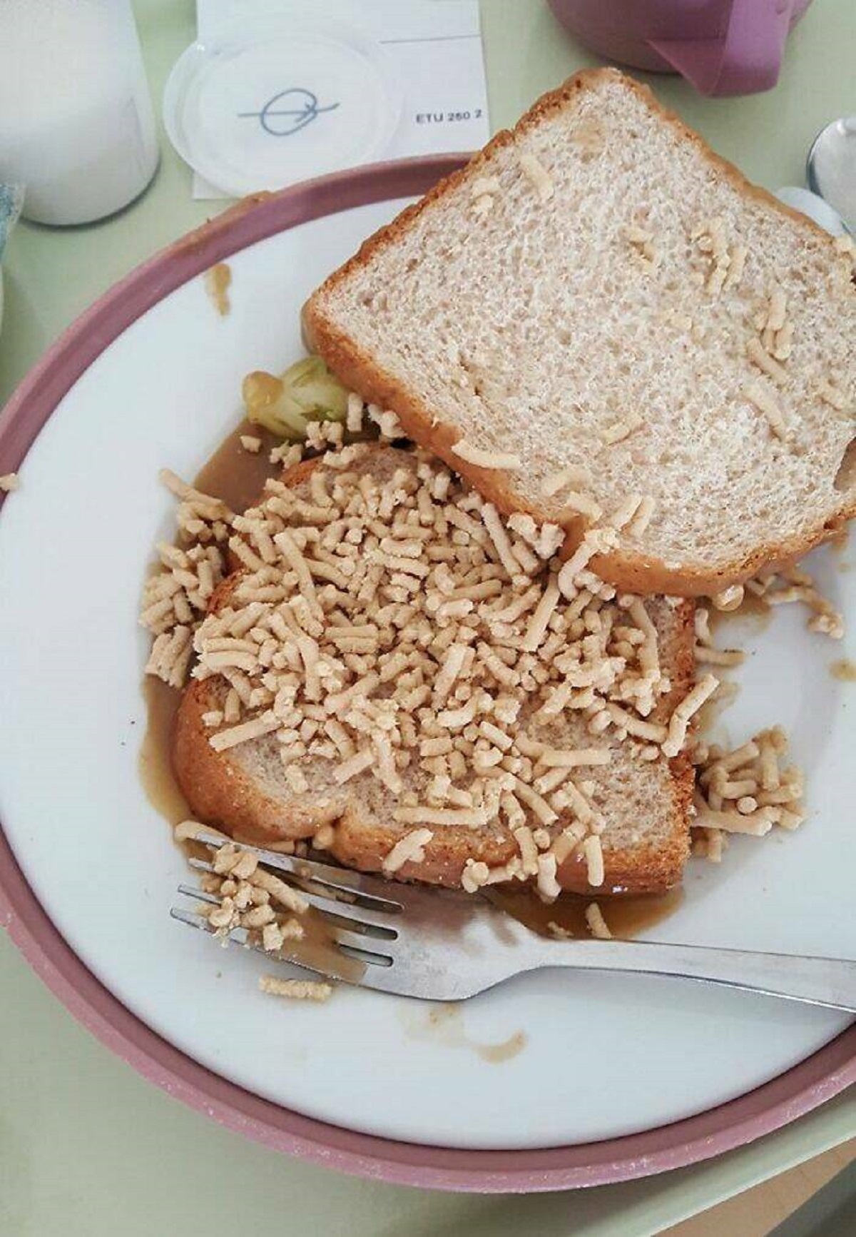 "My Late Mum Had This Served To Her On Thanksgiving During One Of Her Many Stays In The Hospital. They Called It A "Hot Turkey Sandwich""