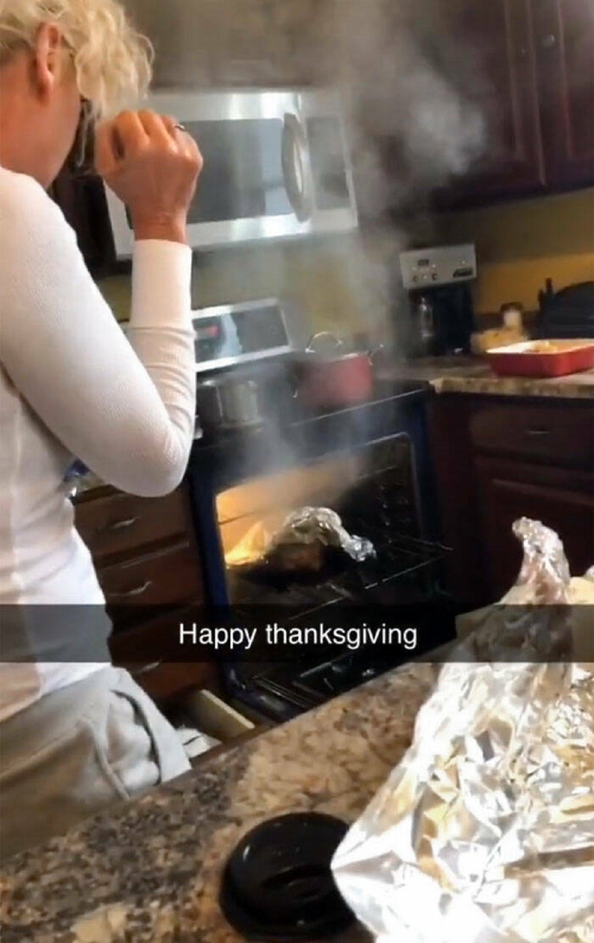 Guess who forgot to take the thermometer out when I checked on the turkey?  : r/facepalm