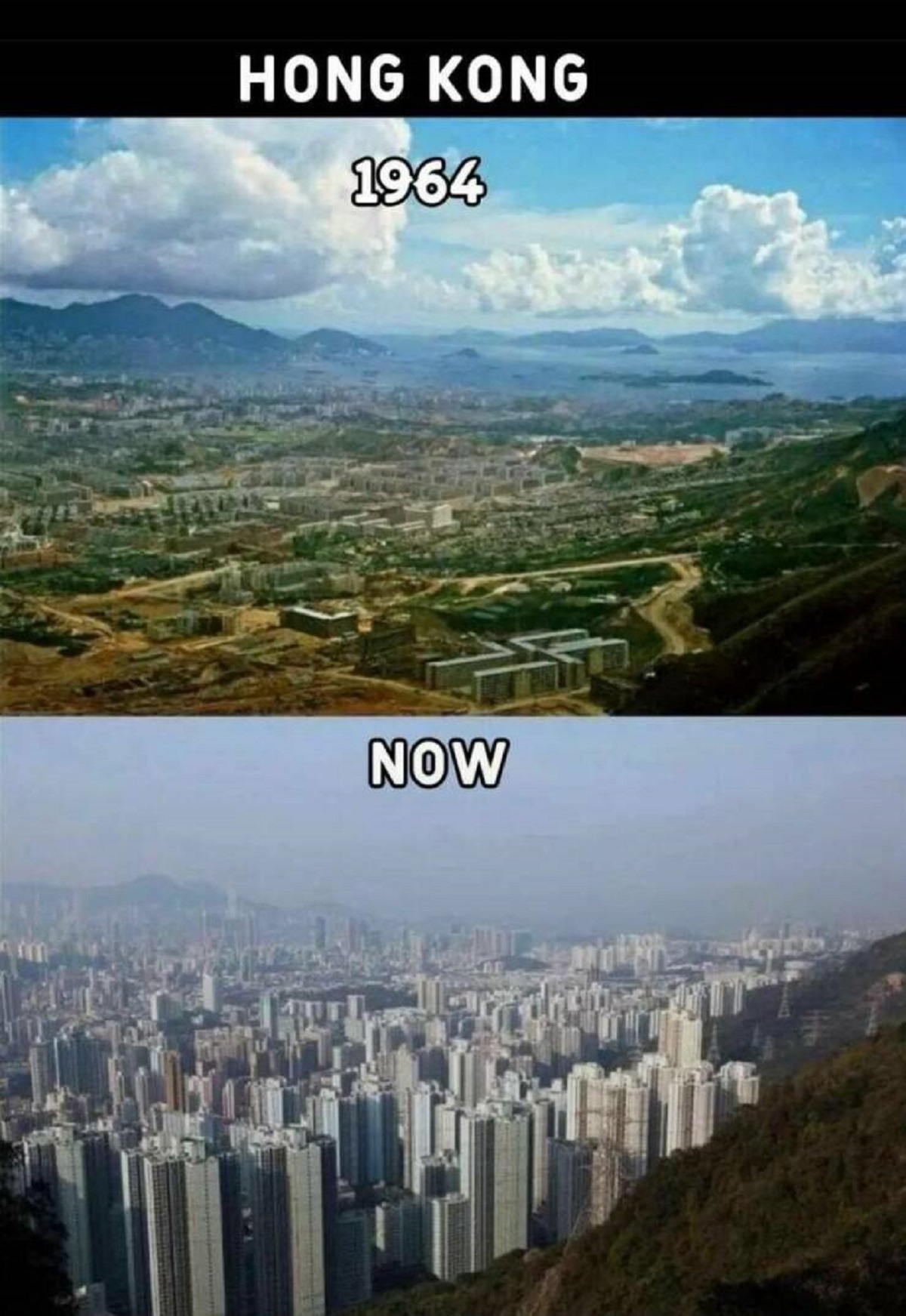 hong kong 1964 vs now