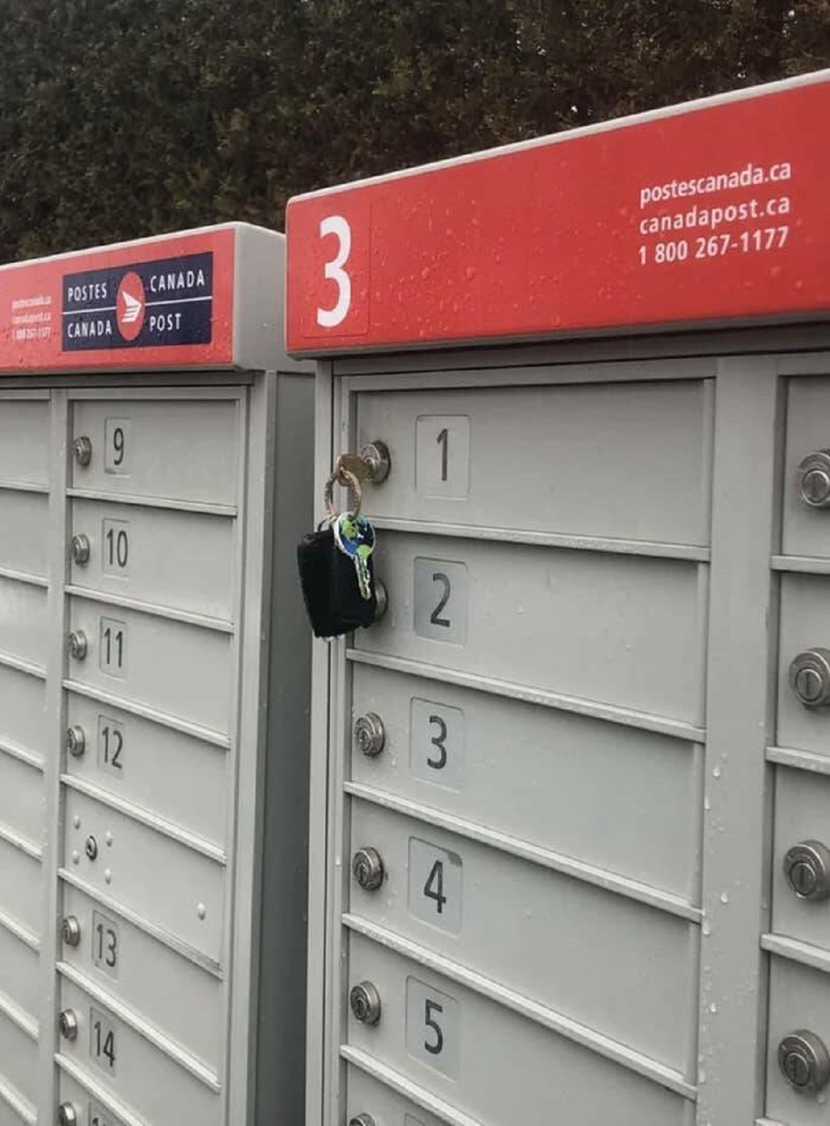 This person who forgot their house and car keys in the mailbox: