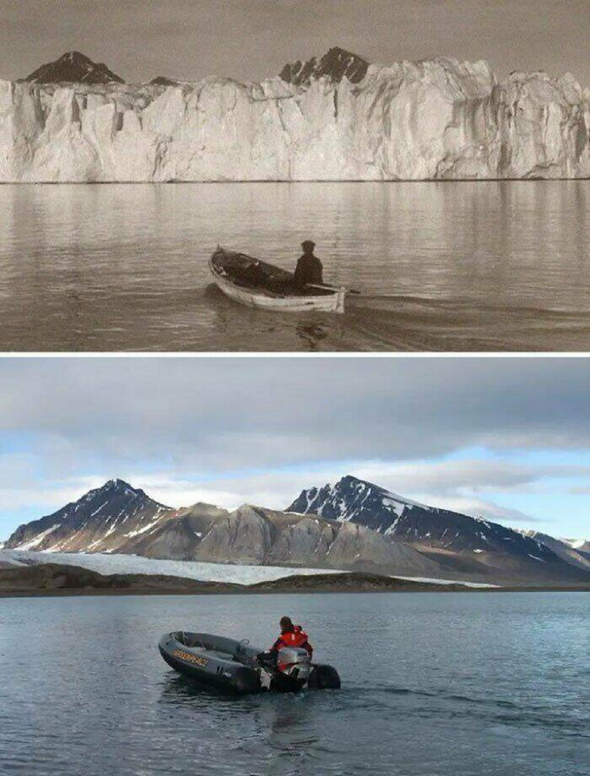 "The Arctic 103 Years Ago Compared To Today"