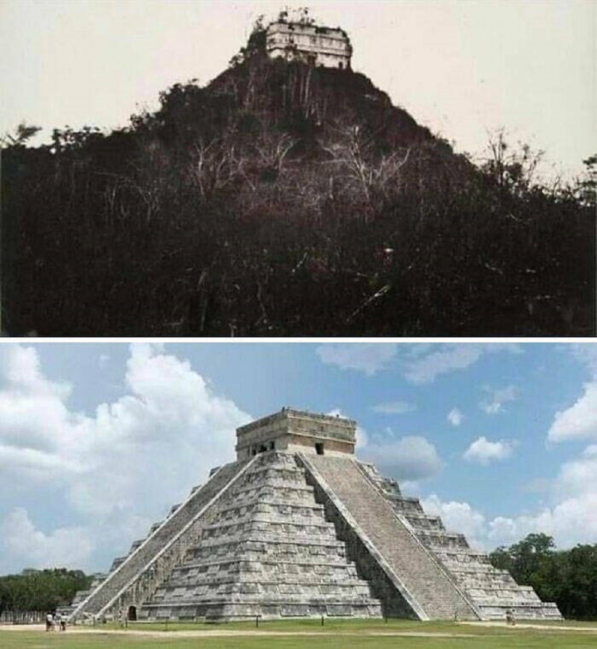 "Chichen Lzta 1892 And Now"