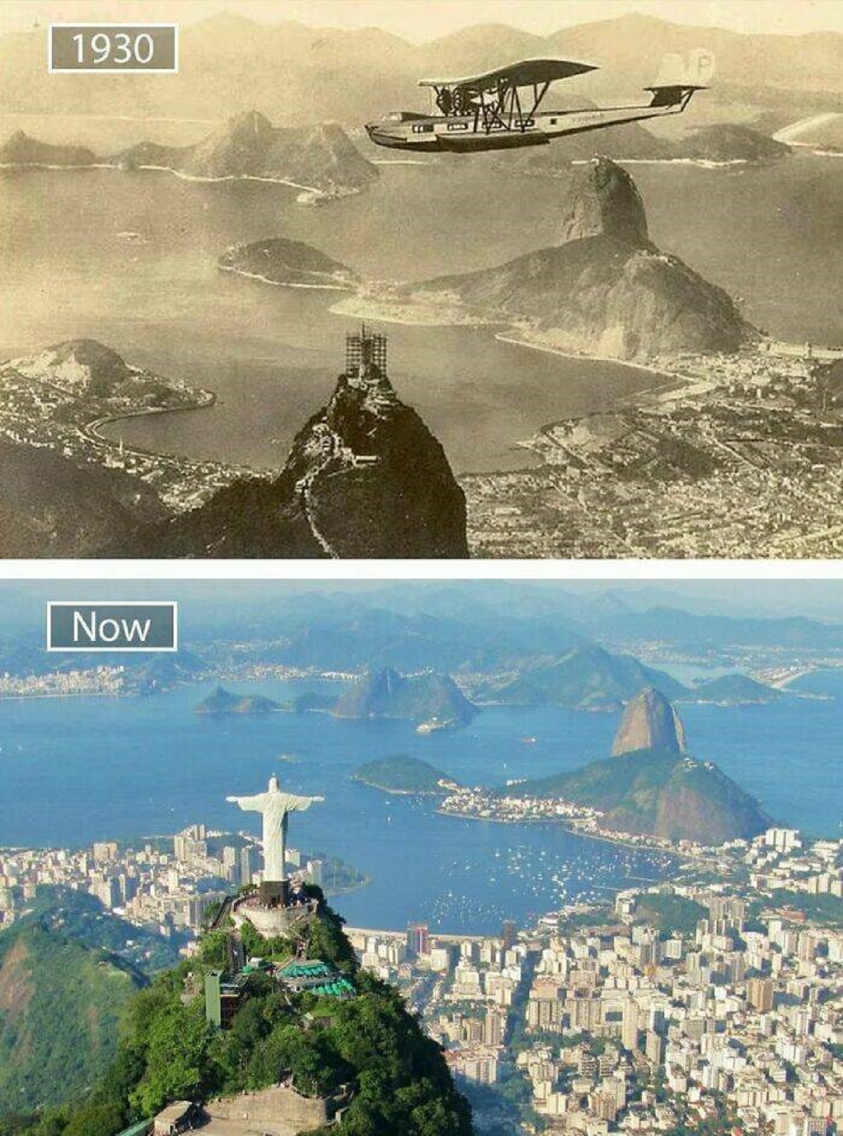 "Rio De Janeiro, Brazil - 1930 And Now"