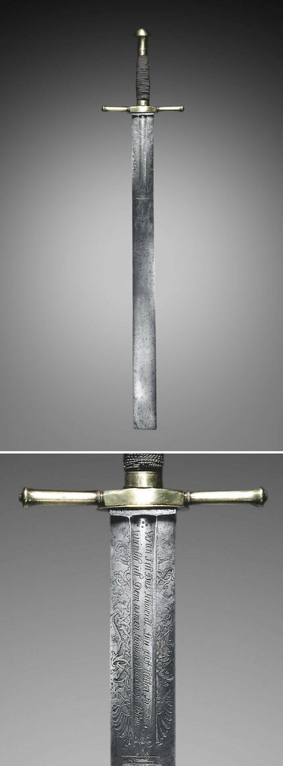 "Executioner's Sword With An Inscription That Reads "When I Raise This Sword, So I Wish That This Poor Sinner Will Receive Eternal Life". Germany, Late 17th Century"