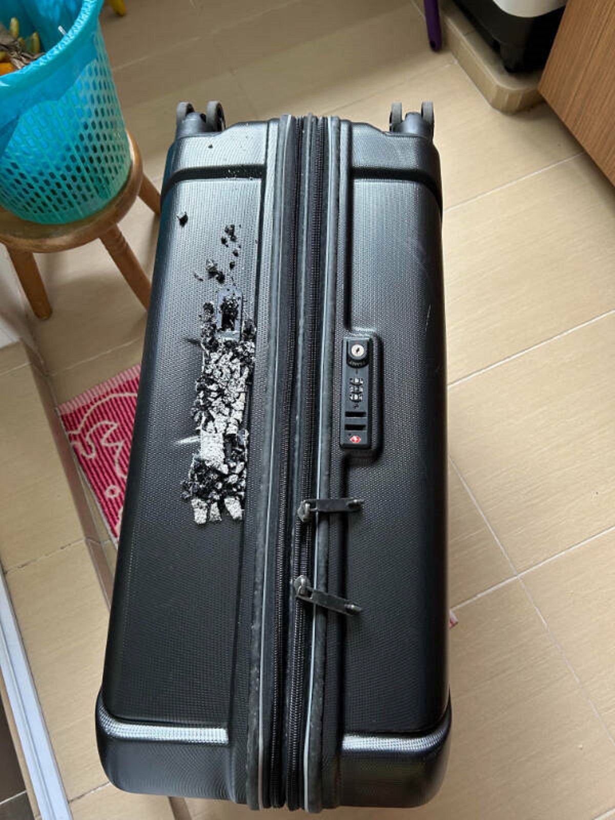 “Going for a trip next week and my luggage handle disintegrated”