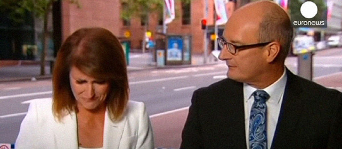 When the Australian reporter discovered a hostage she was talking about live, was her friend