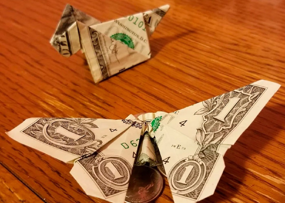 A man paid a traffic fine by presenting the police with 137 one dollar bills folded into origami pigs that he placed inside of donut boxes.