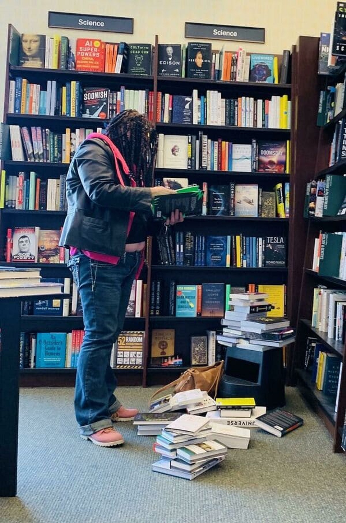 Did She Purchase Or Put Back Any Of The Books? Of Course Not