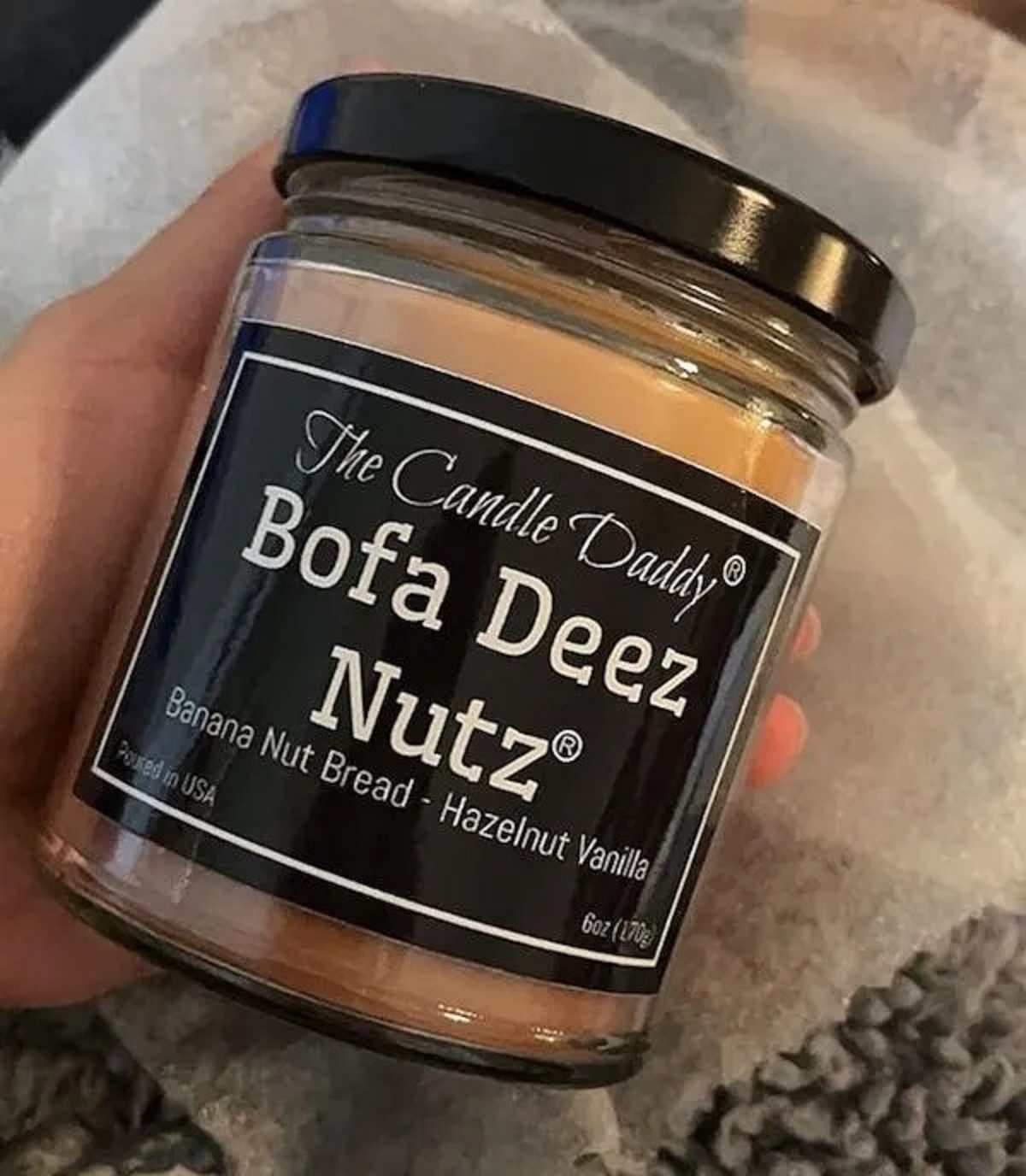 spicy memes - The Candle Daddy Bofa Deez Nutz Banana Nut Bread Hazelnut Vanilla Poured in Usa 6oz 170