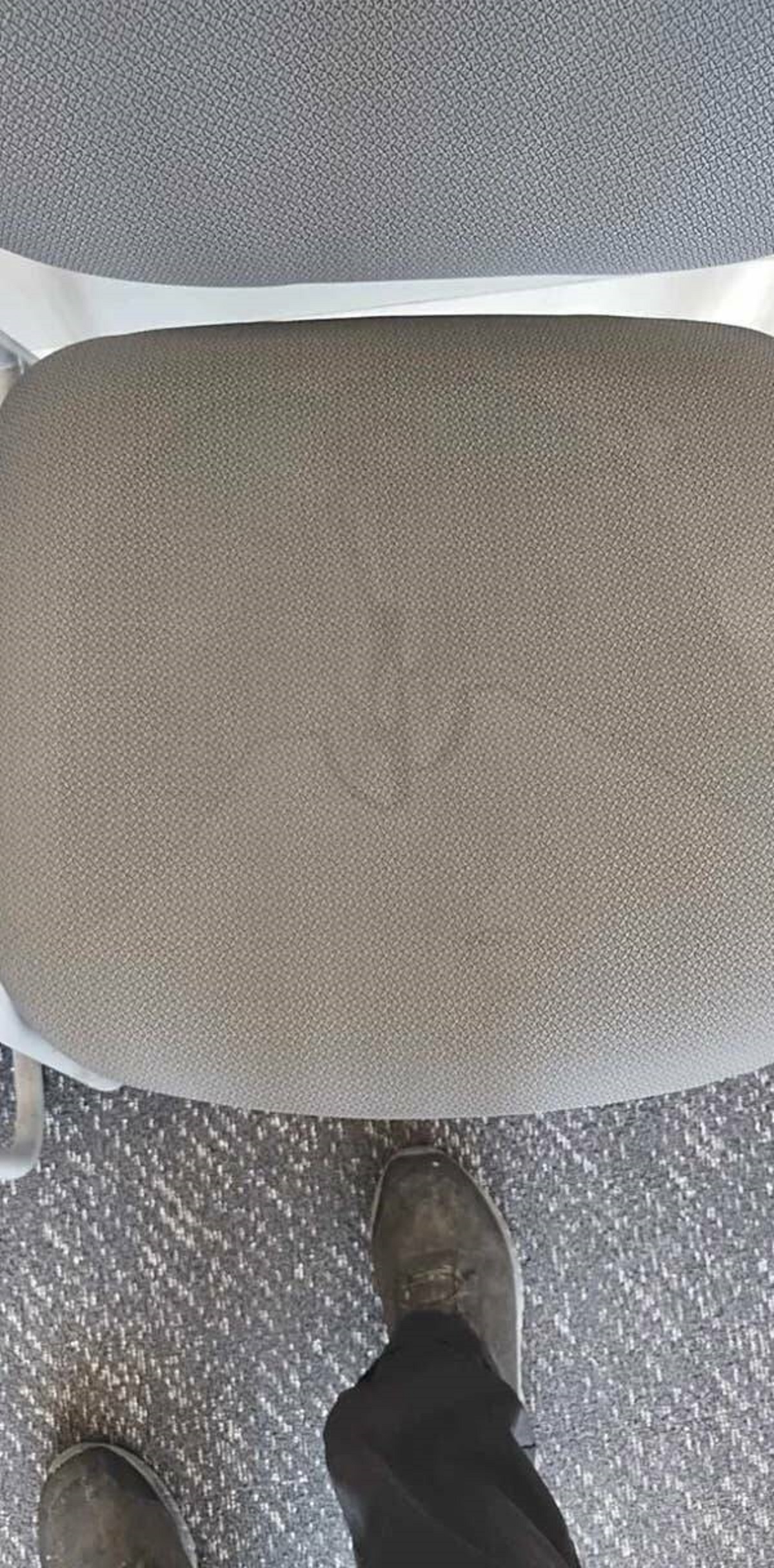 "My 'new' chair at work."