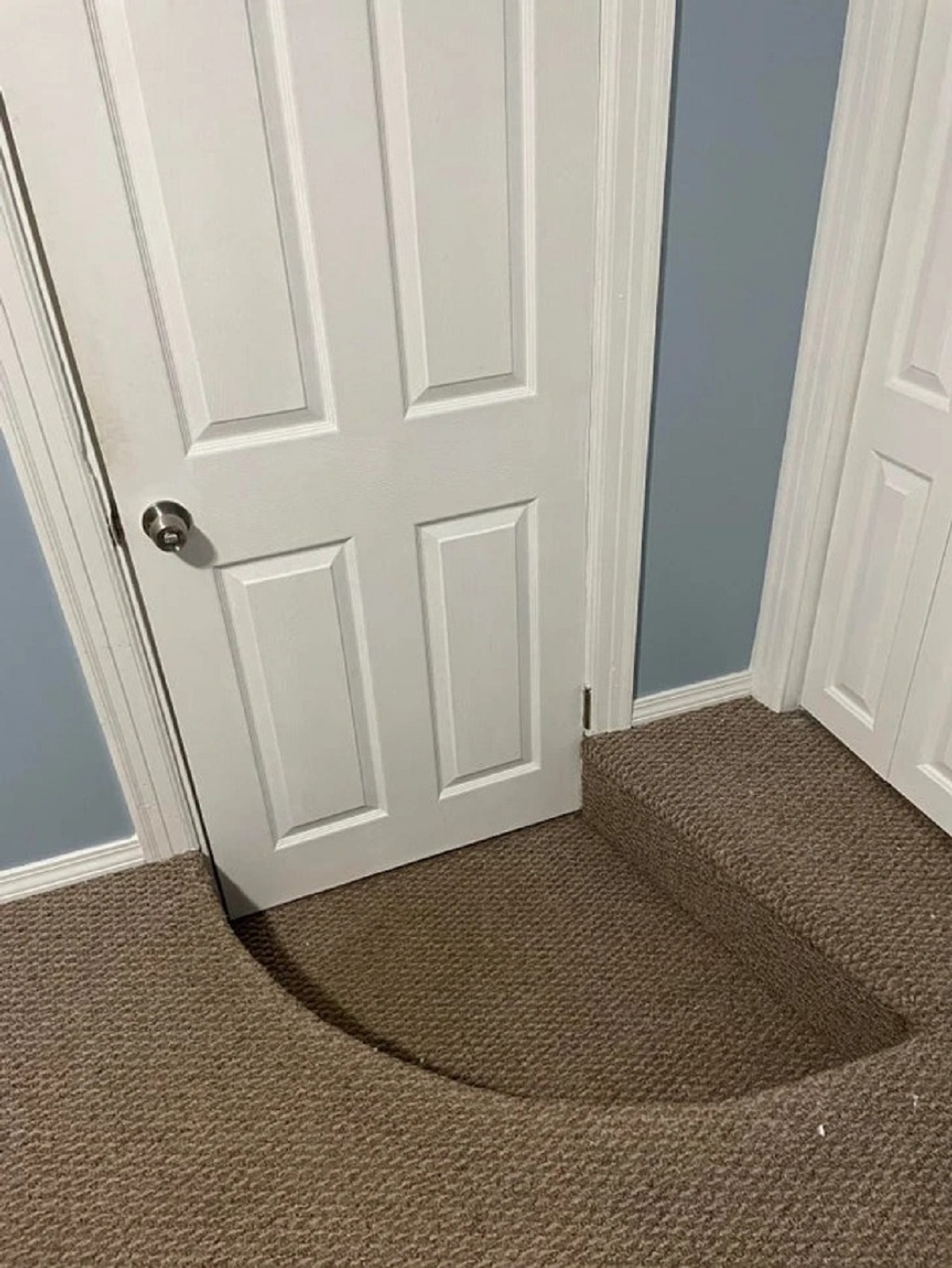 “Why don’t we install a larger door and just make a dip in the floor?”