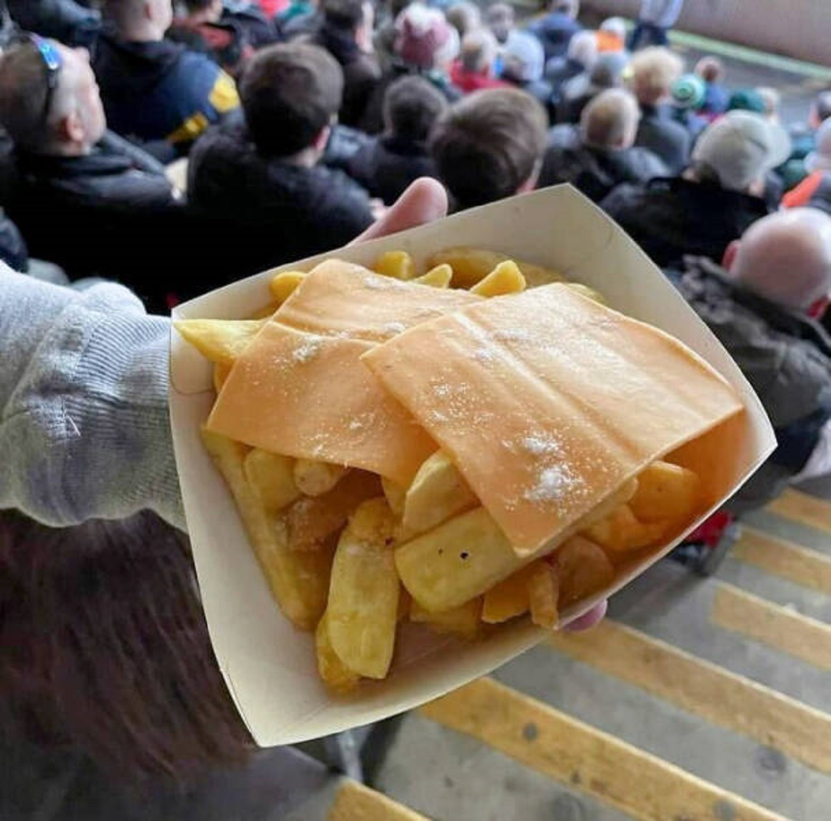 "I Paid $5.50 For These Cheesy Chips At A Football Match"