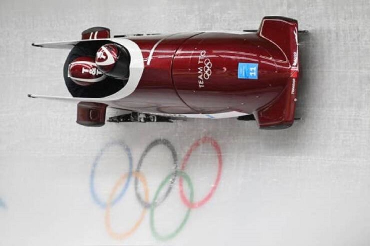 Bobsled tracks go almost completely vertical: