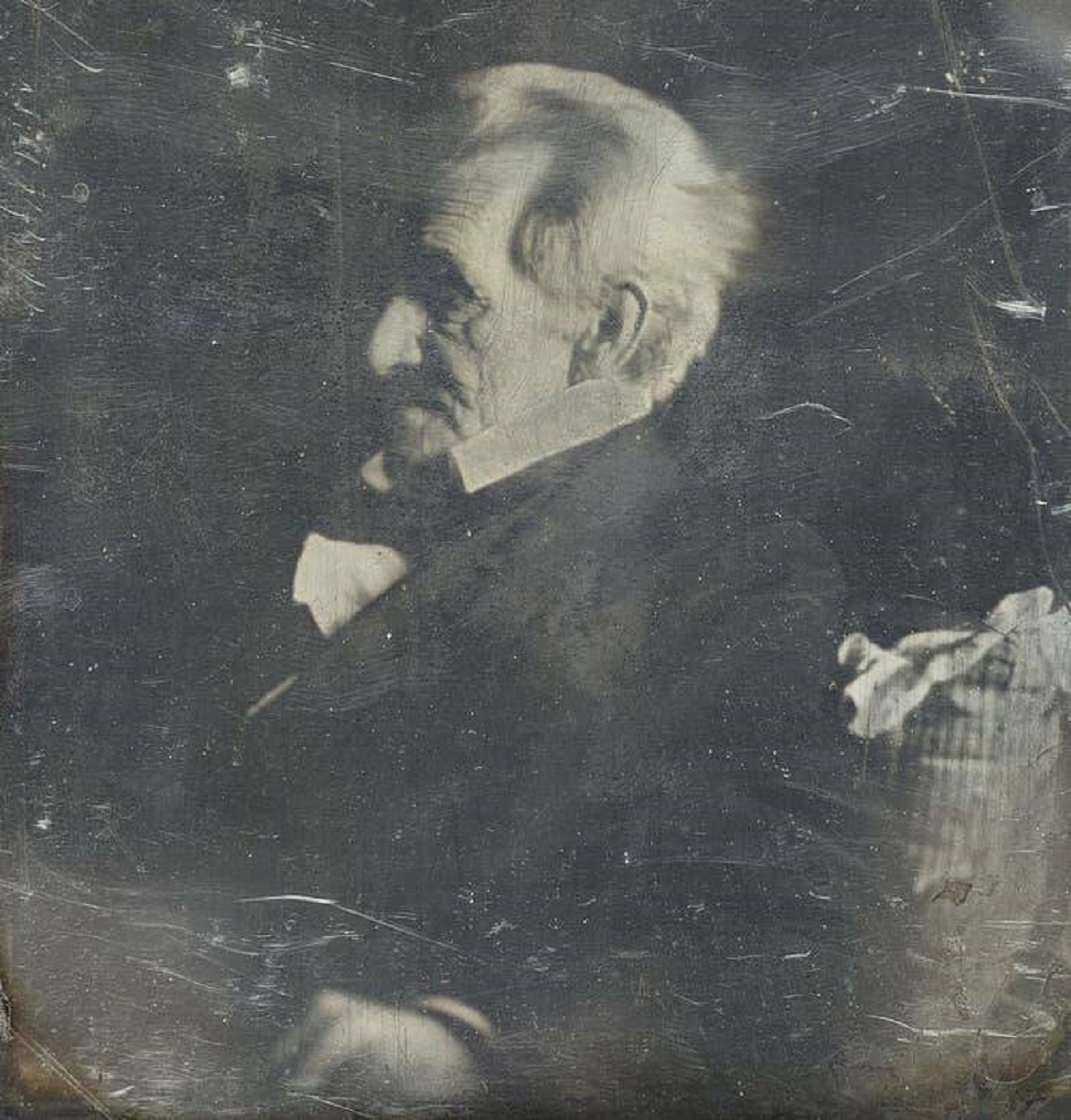 Andrew Jackson was one of the first United States presidents to be photographed. Here he is in 1844:
