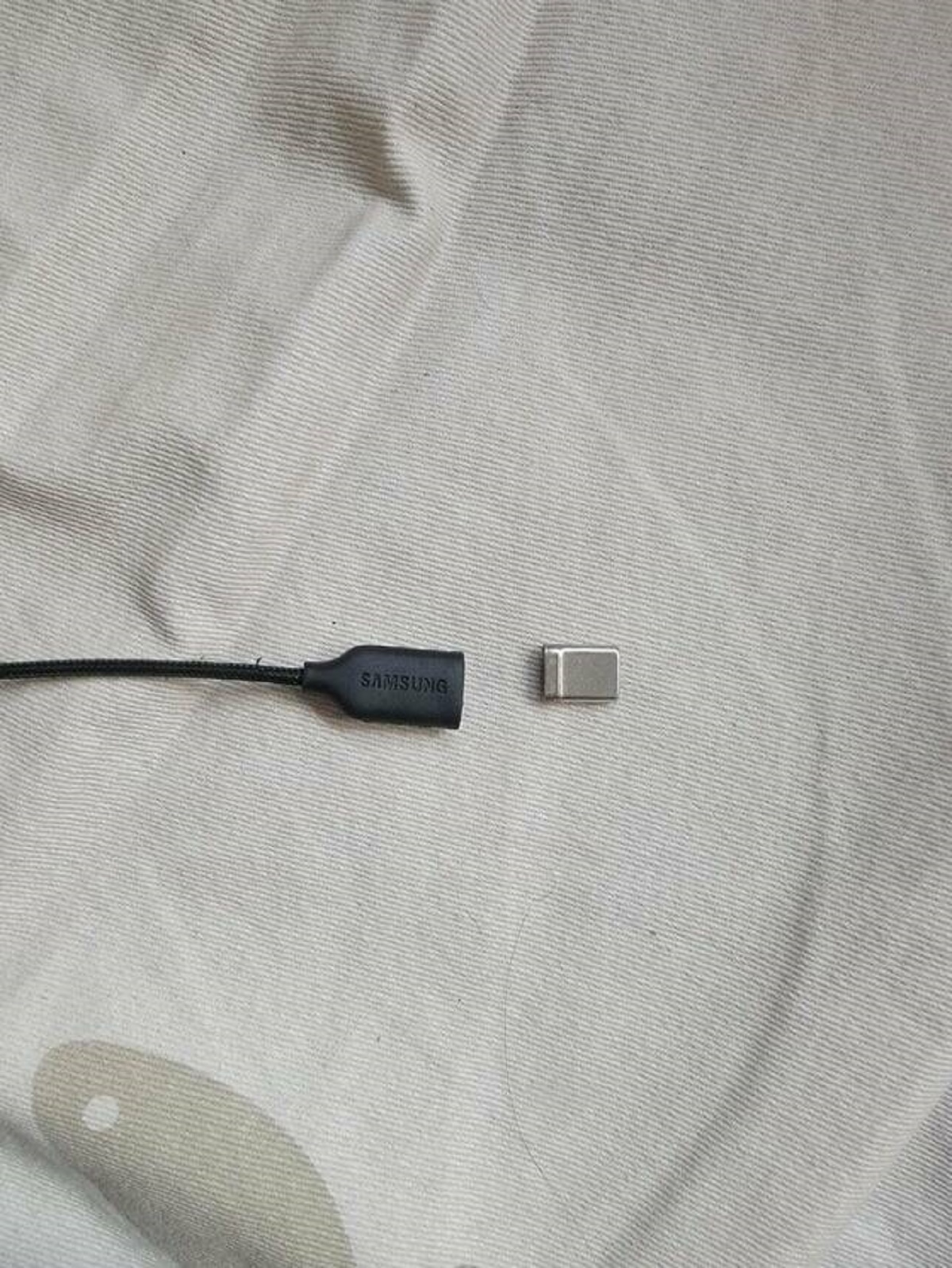 "My headphone jack came clean off this morning."