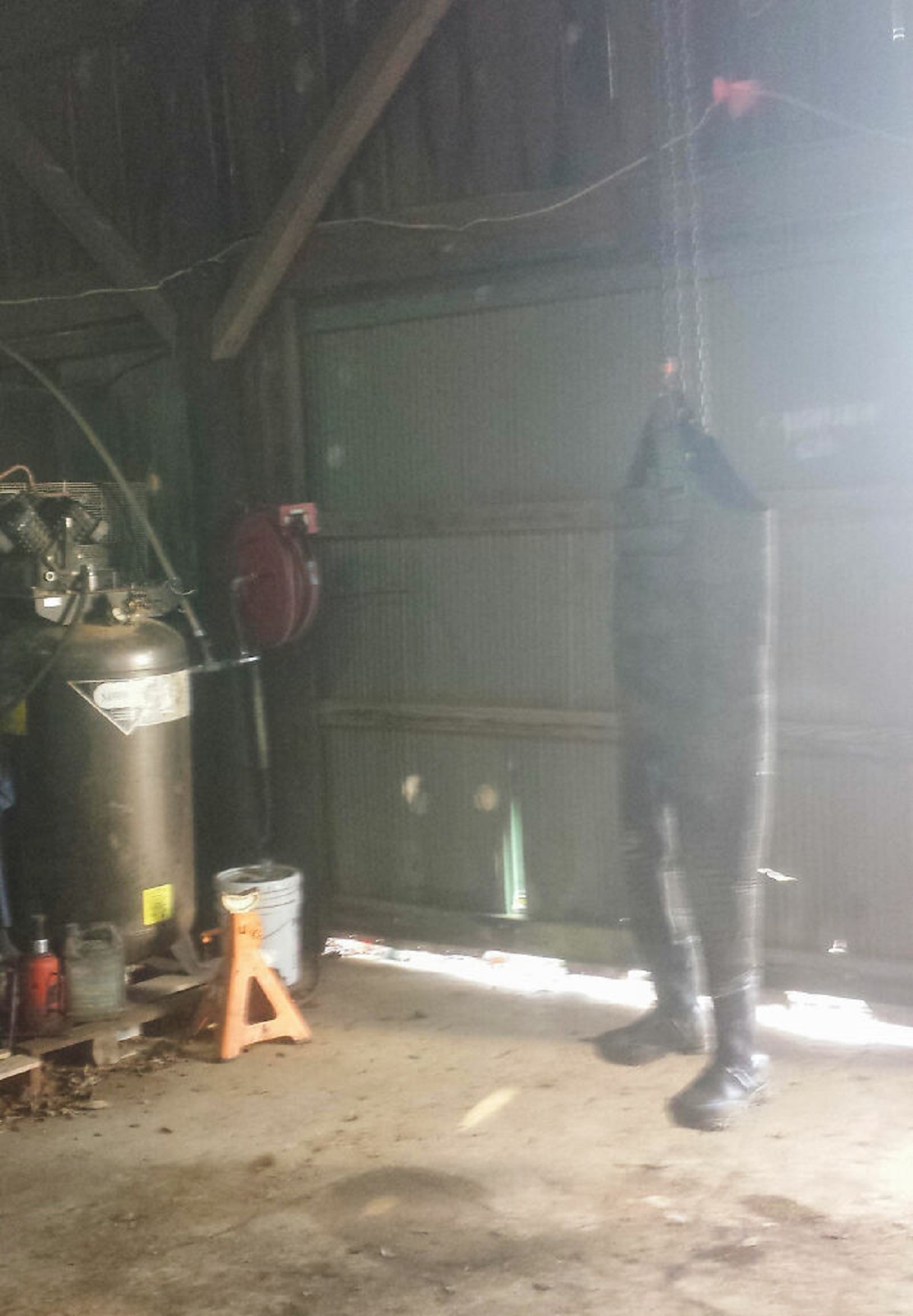 I Hung My Chest Waders In My Shop To Dry. Nearly Gave My Poor Dad A Heart Attack