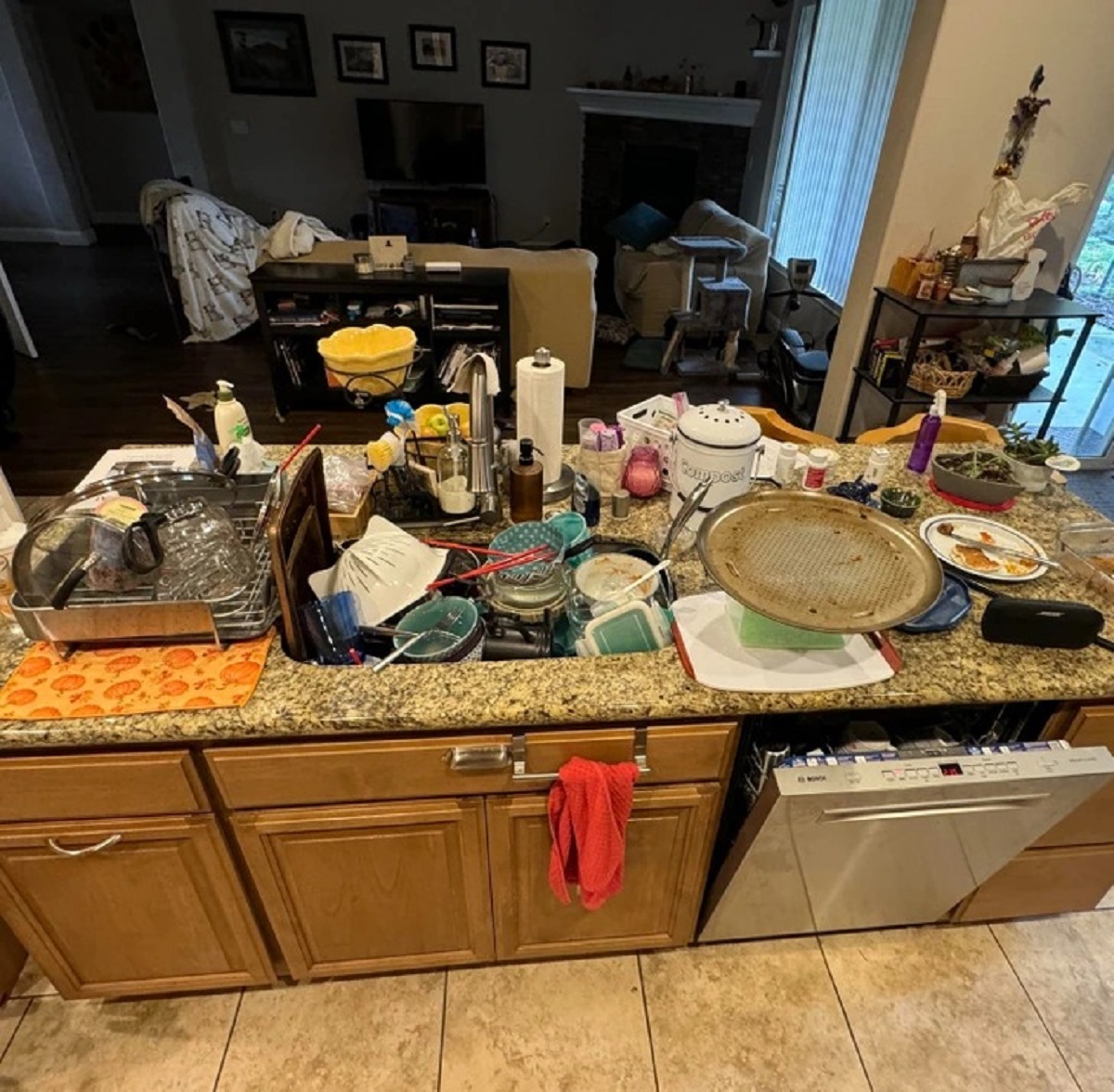 “My brother had his girlfriend and a bunch of friends over this weekend. He went back to our dad’s house yesterday and now wants me to clean and put away the dishes. The only thing in here that’s mine is the coffee pot and the black coffee mug...”