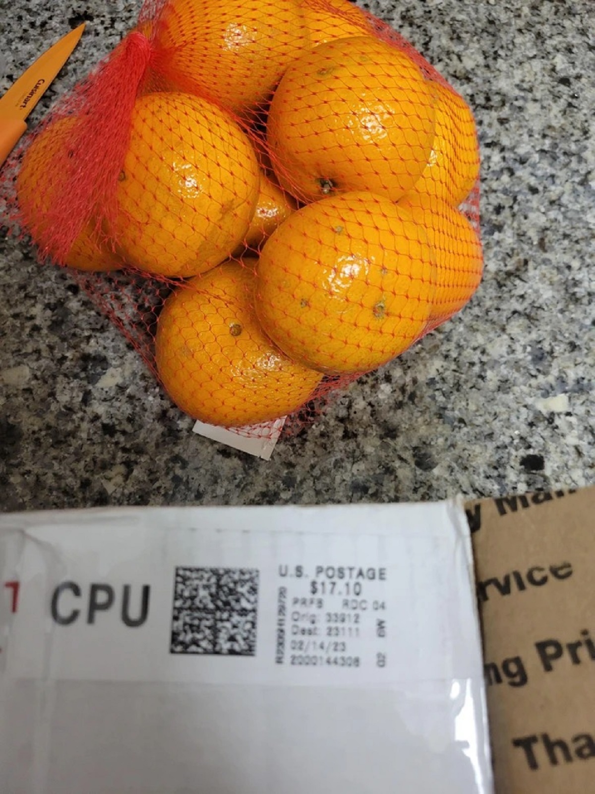 “My fiancee’s mother spends $20+ to ship us 1 bag of oranges from Florida. We live 2 states away.”