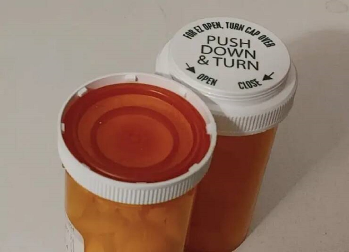 These pill bottles that can be used upside-down (eliminating the child lock feature) are perfect for people with arthritis, or idiots like me who struggle with every child lock.