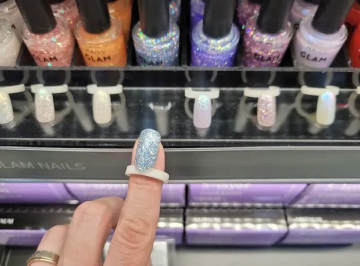 These rings let you "try on" nail polish colors before buying them, so you don't get home and go to paint your nails only to realize it's not at all the color you wanted.