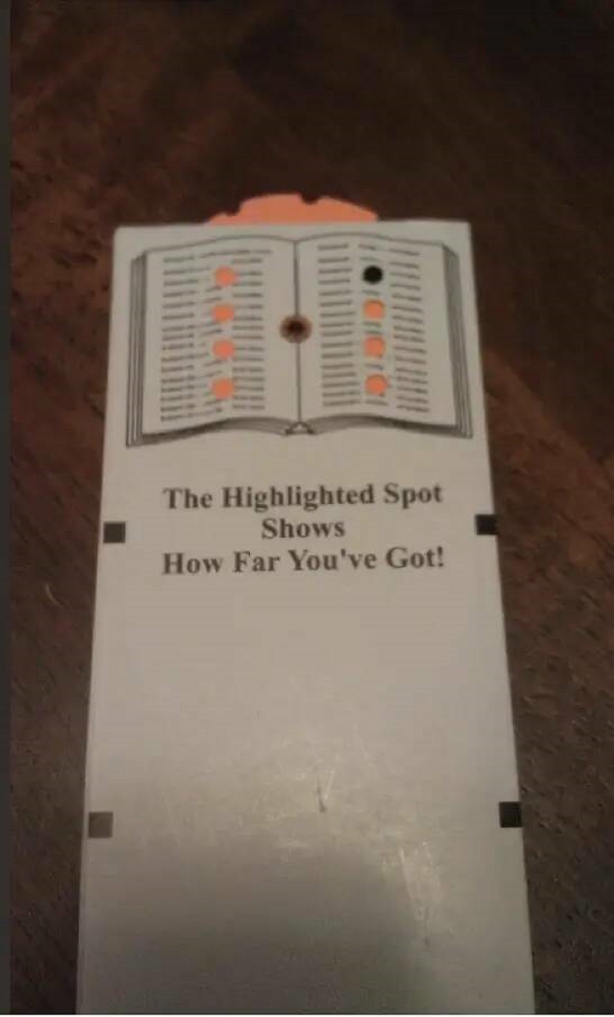 This bookmark where you can indicate the spot you left off at would actually be a major game-changer for me, since I always get distracted in the middle of reading a page.