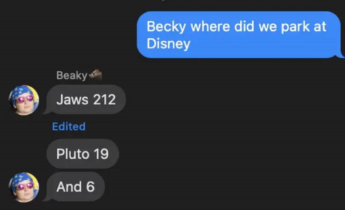 If you doubt how helpful this is, my sister can still recite the exact place we parked at Disneyland when we were maybe 5 and 7.