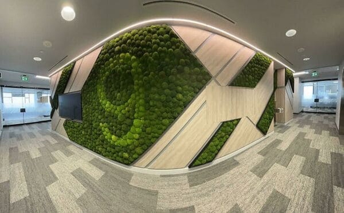 “Been Coming To Work Here For A While, And Only Just Noticed The Floor Number Is Worked Into This Living Moss Wall?”
