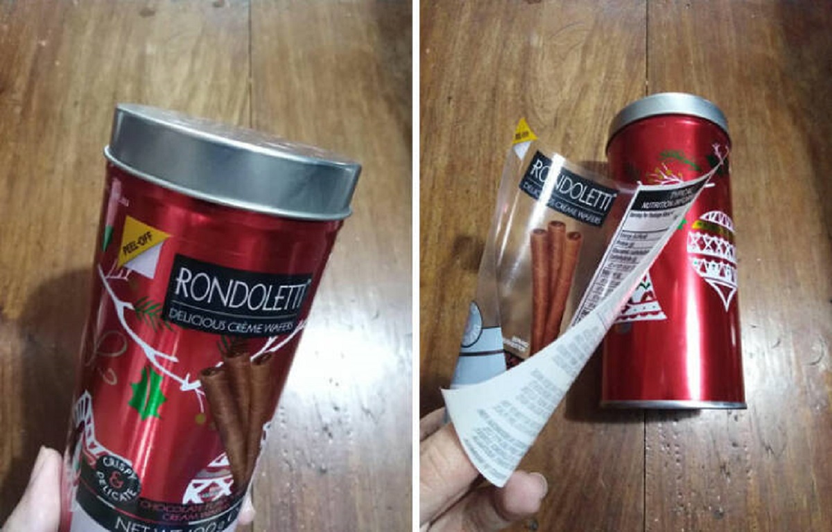 "Really Appreciated The Removable Sticker Brand Name For A Reusable Canister"