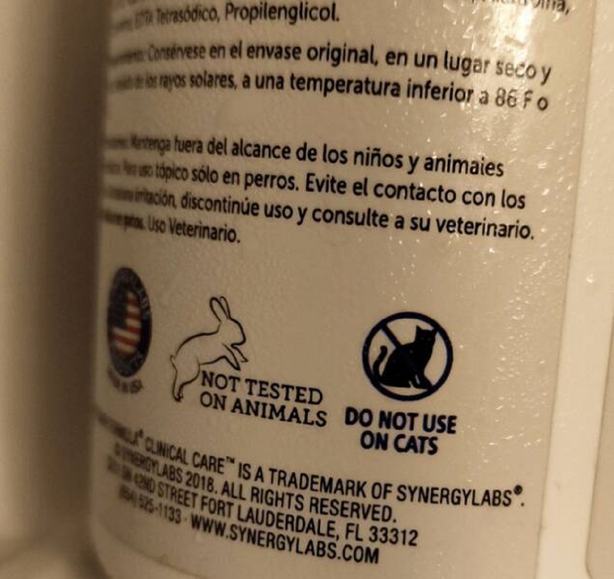 "My dog's shampoo was not tested on animals"