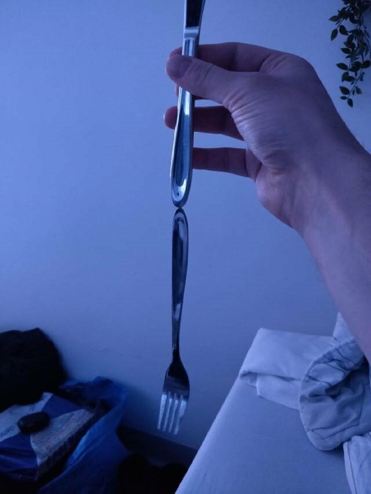 "The cutlery at the hospital I'm at is magnetic"